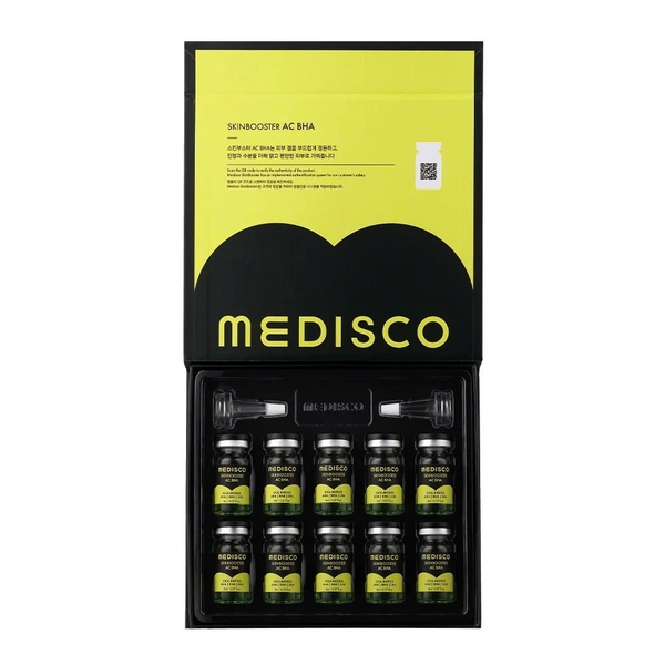 Medisco SkinBooster AC BHA (10 x 8ml) – Tinh Chất Hỗ Trợ Giảm Mụn, Kiểm Soát Bã Nhờn Và Làm Dịu Da