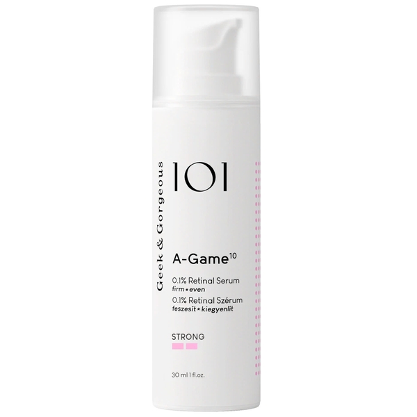 Geek & Gorgeous 101 A-Game 10 (30ml) – Tinh Chất Trẻ Hóa, Giảm Nếp Nhăn Và Tái Tạo Da Chuyên Sâu Retinal 0.1%