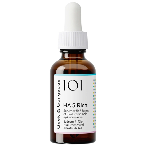 Geek & Gorgeous 101 HA 5 Rich – Serum Hyaluronic Acid Cấp Ẩm Cho Da Thường Và Da Khô