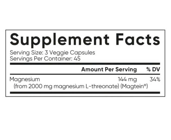 Sports Research Magtein Magnesium L-Threonate 2000mg 135 Viên – Hỗ Trợ Não Bộ, Trí Nhớ Và Khả Năng Tập Trung