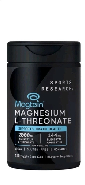 Sports Research Magtein Magnesium L-Threonate 2000mg 135 Viên – Hỗ Trợ Não Bộ, Trí Nhớ Và Khả Năng Tập Trung