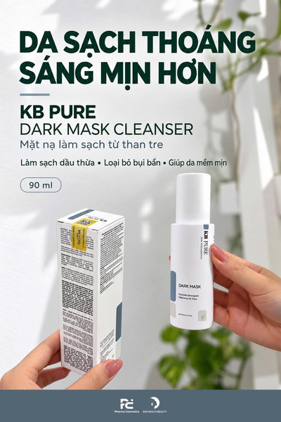 KB PURE Dark Mask Cleaner (90g) – Mặt Nạ Sủi Bọt Detox Thanh Lọc Da, Đào Thải Độc Tố Và Làm Sáng Da Chuyên Sâu