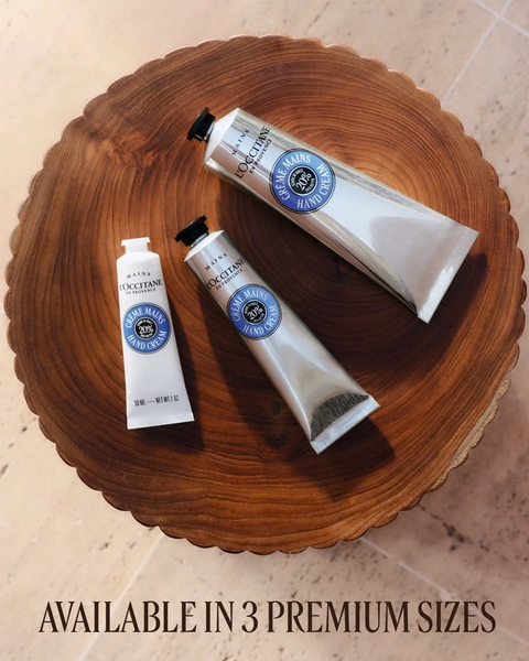 L’Occitane Crème Mains HAND CREAM 150ML: KEM DƯỠNG TAY 20% SHEA BUTTER GIÚP CẤP ẨM 24 GIỜ, LÀM DỊU VÀ BẢO VỆ DA KHÔ