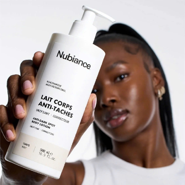 NUBIANCE LAIT CORPS ANTI-TACHES: SỮA DƯỠNG THỂ HỖ TRỢ GIẢM THÂM SẠM, DƯỠNG ẨM VÀ LÀM ĐỀU MÀU DA