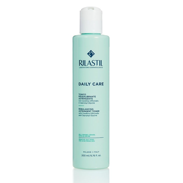 RILASTIL DAILY CARE REBALANCING ASTRINGENT TONER: Nước Cân Bằng Dịu Nhẹ - Kiểm Soát Dầu & Thu Nhỏ Lỗ Chân Lông