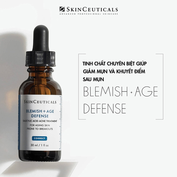 SKINCEUTICALS BLEMISH + AGE DEFENSE: Tinh Chất Đa Năng – Giải Pháp Toàn Diện Cho Da Mụn & Lão Hóa