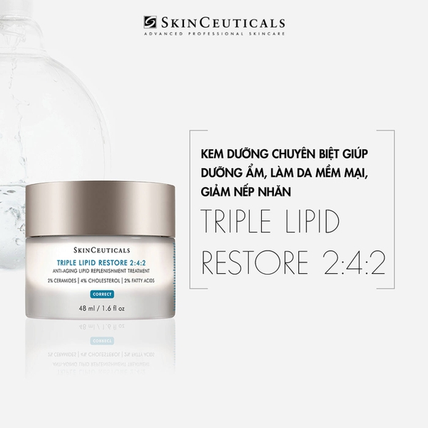 SKINCEUTICALS TRIPLE LIPID RESTORE 2:4:2 / KEM DƯỠNG DA GIÚP DƯỠNG ẨM, LÀM DA MỀM MẠI, GIẢM NẾP NHĂN