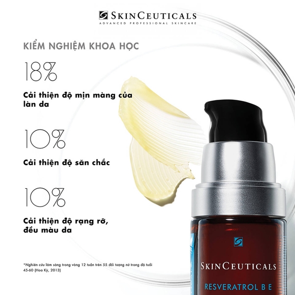 SKINCEUTICALS RESVERATROL B E: Tinh Chất Chống Oxy Hóa Ban Đêm – Tái Tạo & Phục Hồi Làn Da