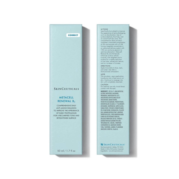 SKINCEUTICALS METACELL RENEWAL B3 / SỮA DƯỠNG CHUYÊN BIỆT GIÚP DA CĂNG MỊN, GIẢM KÍCH ỨNG, HỖ TRỢ TÁI TẠO DA VÀ BONG TRÓC DA