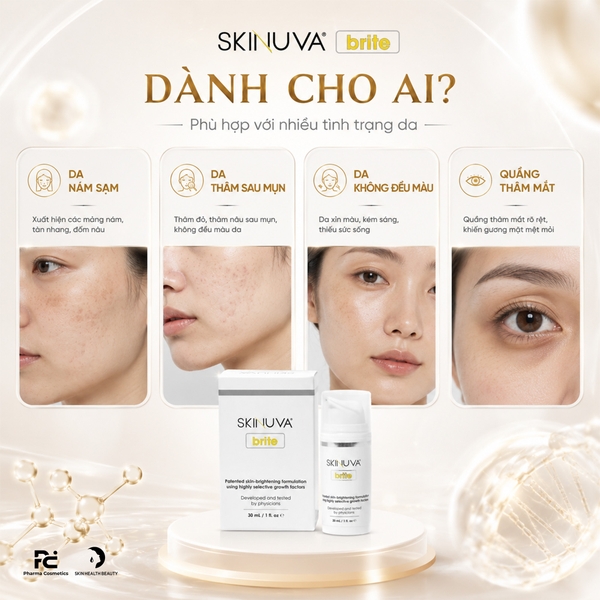 SKINUVA BRITE: Giải Pháp Toàn Diện Cho Làn Da Sáng Khỏe Rạng Rỡ