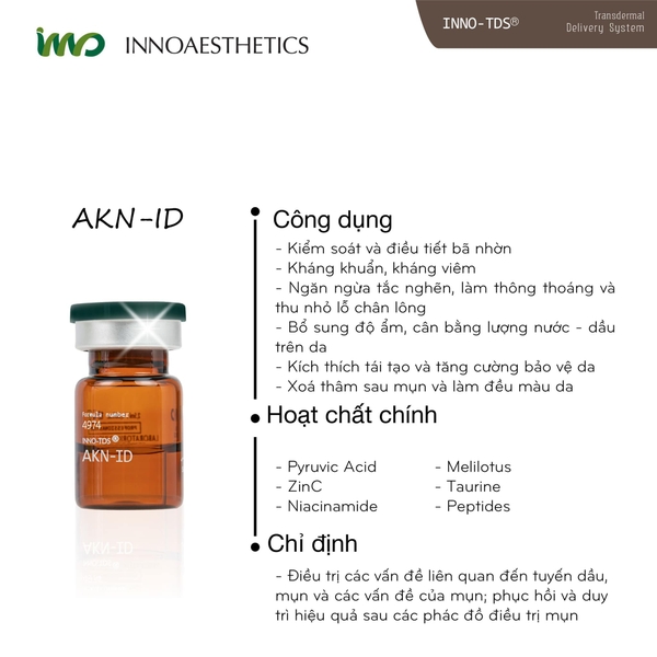 INNOAESTHETICS AKN-ID: Mesotherapy Đặc Trị Mụn và Da Dầu Hàng Đầu Châu Âu