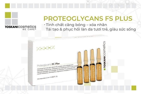 TOSKANI Proteoglicans FC Plus: Ampoule Phục Hồi Ma Trận Ngoại Bào & Căng Bóng Da Tức Thì