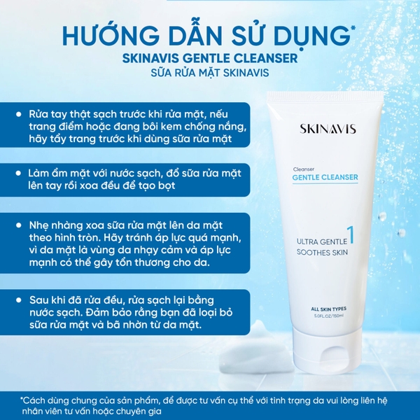 Skinavis Gentle Cleanser: Sữa Rửa Mặt Dịu Nhẹ - Làm Sạch Sâu & Cân Bằng Độ Ẩm Cho Da
