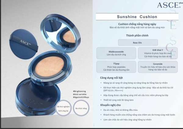 EXOCOBIO ASCE PLUS SUNSHINE CUSHION PRO: Phấn Nước Đa Năng Cho Làn Da Sáng Khỏe Rạng Rỡ & Được Bảo Vệ Toàn Diện
