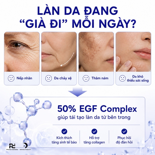 HISTOLAB 50% EGF COMPLEX AMPOULE: Tinh Chất Trẻ Hóa Chuyên Sâu – Tái Tạo, Giảm Nhăn & Sáng Da
