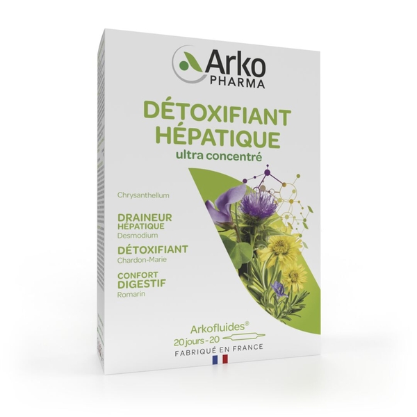 Arkofluides® Détoxifiant Hépatique – Nước Uống Thải Độc Gan Thảo Dược 100% Từ Pháp