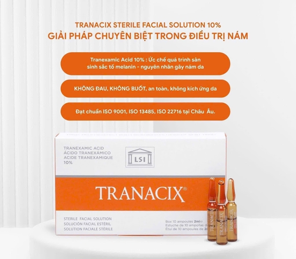 TRANACIX® Sterile Facial Solution – Tinh Chất Tranexamic Acid 10% Làm Mờ Nám & Sắc Tố Chuyên Sâu