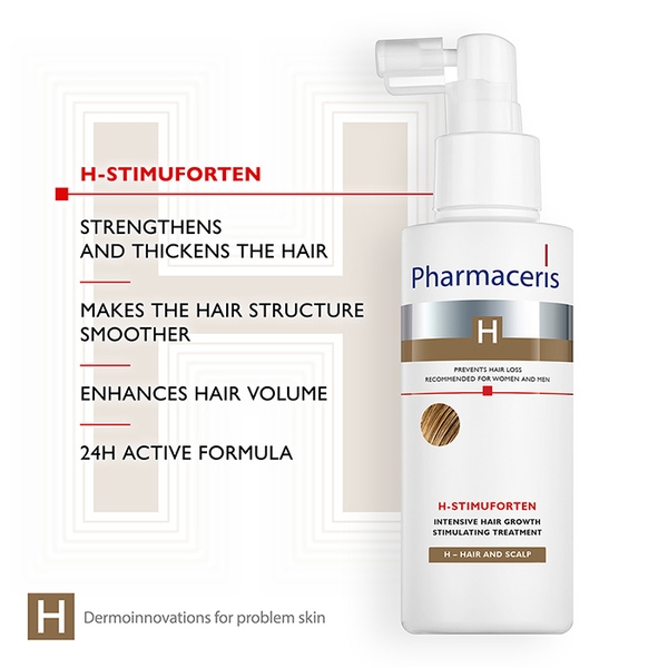 Pharmaceris H-STIMUFORTEN: Xịt Dưỡng Kích Thích Mọc Tóc Và Ngăn Rụng Tóc Chuyên Sâu