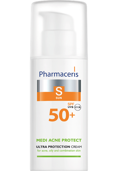 Pharmaceris S Medi Acne Protect SPF 50+: Kem Chống Nắng Kiềm Dầu, Kháng Khuẩn & Ngừa Mụn Chuyên Sâu