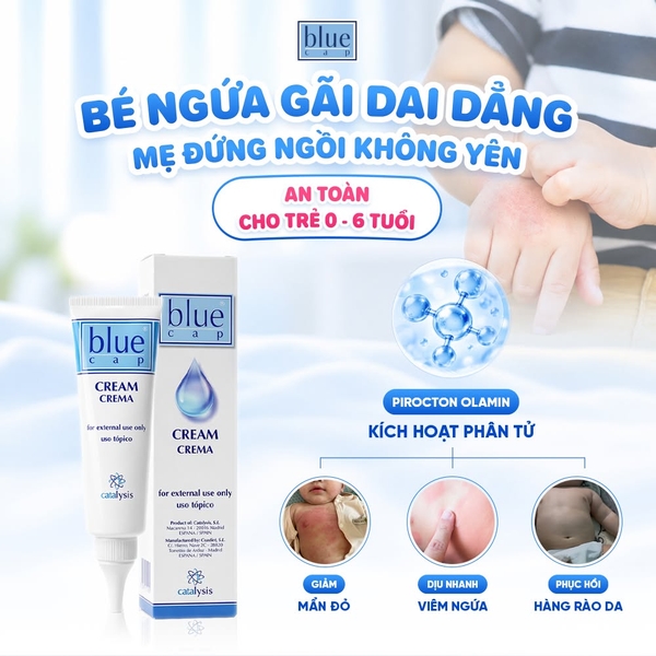 Blue Cap Cream 50g – Kem dưỡng ẩm sâu, hỗ trợ làm dịu da khô và nhạy cảm