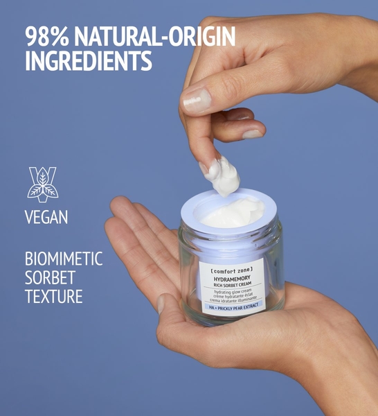 COMFORT ZONE HYDRAMEMORY RICH SORBET CREAM: Kem Dưỡng Ẩm Đậm Đặc, Tăng Cường Độ Ẩm & Làm Sáng Da