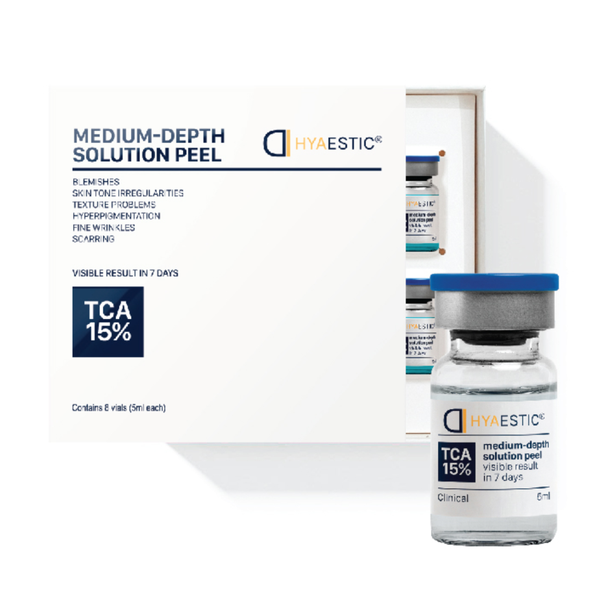 HYAESTIC MEDIUM-DEPTH SOLUTION PEEL TCA 15% - Bộ Peel Sinh Học Tái Tạo Da Tác Động Sâu