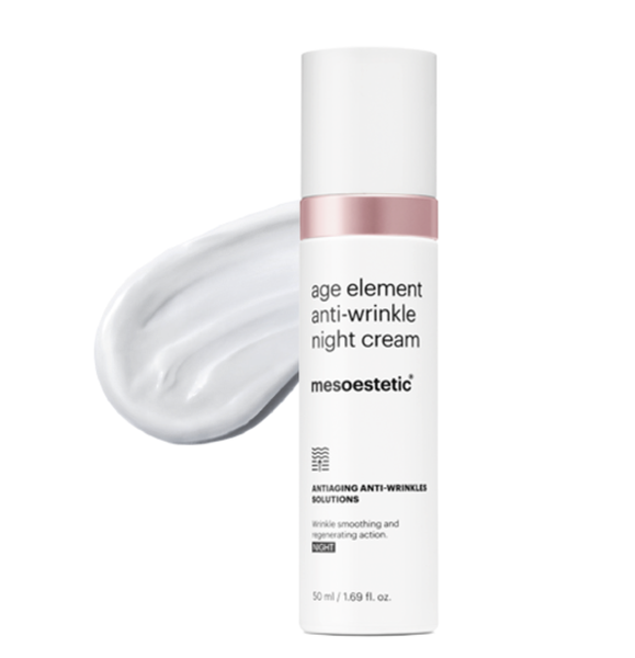 Mesoestetic Age Element Anti-Wrinkle Night Cream: Kem Dưỡng Đêm Chuyên Sâu Tái Cấu Trúc & Xóa Mờ Nếp Nhăn