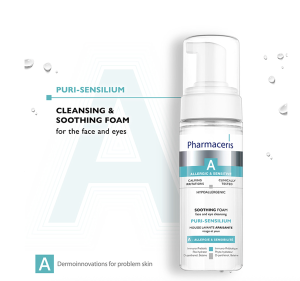 Pharmaceris A Puri-Sensilium: Sữa Rửa Mặt Dạng Bọt Dịu Nhẹ Cho Da Nhạy Cảm Và Dễ Dị Ứng