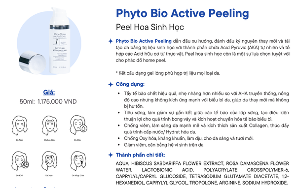 PROFIDERM PROFESSIONAL PHYTO BIO ACTIVE PEELING: Kỷ Nguyên Thay Mới Và Tái Tạo Da Sinh Học Êm Dịu