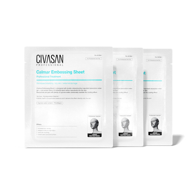 CIVASAN CALMAR EMBOSSING SHEET / MẶT NẠ LÀM DỊU VÀ PHỤC HỒI DA TỨC THÌ 