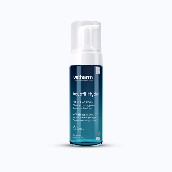 IVATHERM AQUAFIL HYDRA CLEANSING FOAM: Sữa Rửa Mặt Dịu Nhẹ Cho Da Khô, Nhạy Cảm - Dưỡng Ẩm Sâu & Phục Hồi