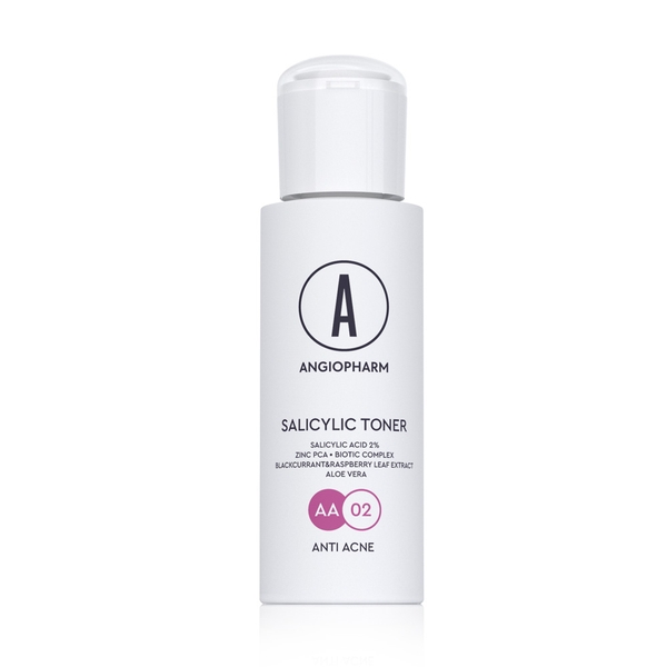 ANGIOPHARM Salicylic Toner 100ml – Toner BHA hỗ trợ giảm dầu và làm thông thoáng lỗ chân lông