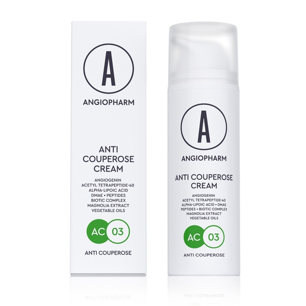 ANGIOPHARM Anti Couperose Cream 50ml – Kem dưỡng hỗ trợ làm dịu da đỏ và chăm sóc da giãn mao mạch