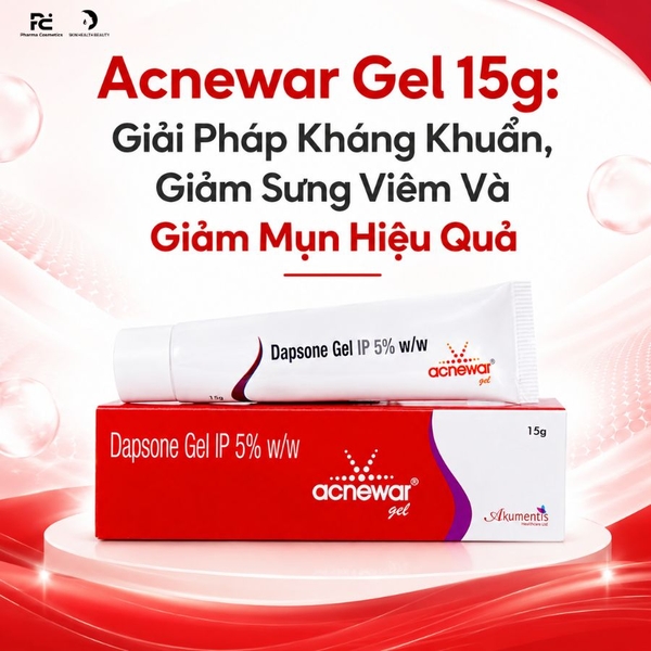 Acnewar Gel 15g: Giải Pháp Kháng Khuẩn, Giảm Sưng Viêm Và Điều Trị Mụn Hiệu Quả