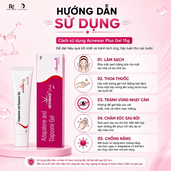 Acnewar Plus Gel 15g: Giải Pháp Đột Phá Cho Mụn Trứng Cá Và Mụn Viêm sưng