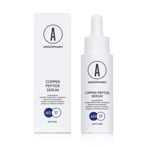 ANGIOPHARM Copper Peptide Serum 30ml – Serum peptide đồng hỗ trợ phục hồi và chống lão hóa da