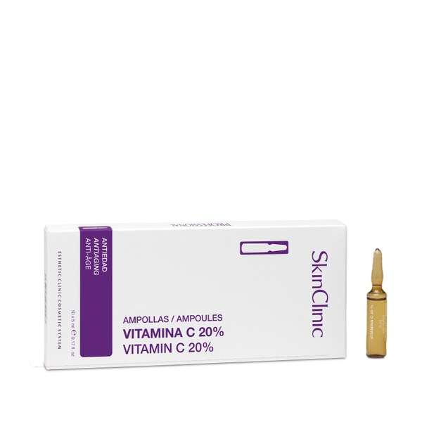 SKINCLINIC VITAMIN C 20% AMPOULES: Tinh Chất Chống Lão Hóa & Sáng Da Chuyên Sâu