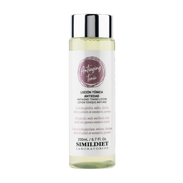 SIMILDIET ANTIAGING TONING LOTION / DUNG DỊCH CÂN BẰNG ĐA TÁC ĐỘNG PHỤC HỒI NỀN DA LÃO HÓA VÀ SĂN CHẮC DA NHẸ NHÀNG, ĐẾN NGĂN NGỪA CÁC TÁC NHÂN LÃO HÓA,  DỌN DẸP CÁC GỐC TỰ DO GÂY HẠI TẾ BÀO DA 