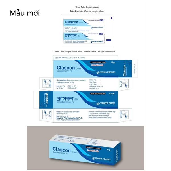 CLASCON CREAM (CLASCOTERONE 1%): Đột Phá Mới Trong Điều Trị Mụn Nội Tiết & Giảm Nhờn