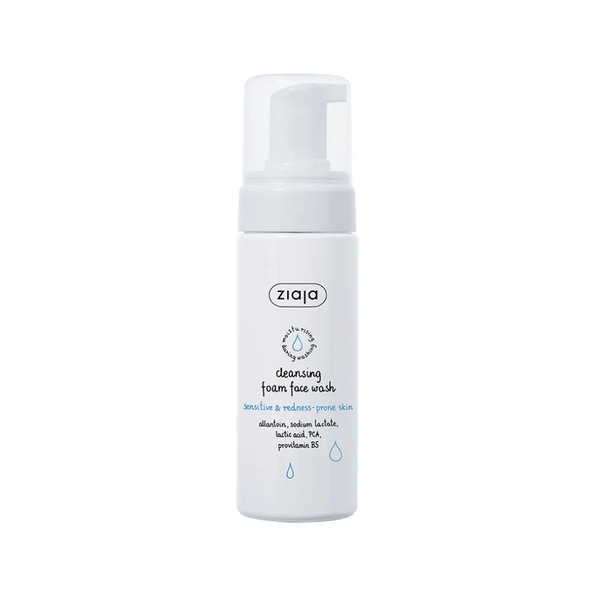 Ziaja Cleansing Foam Face Wash Sensitive & Redness-prone Skin – Sữa Rửa Mặt Dạng Bọt Cho Da Nhạy Cảm & Giãn Mao Mạch