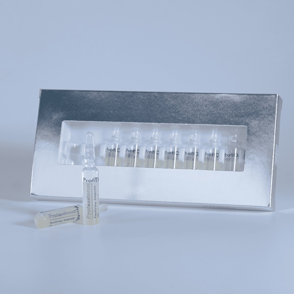 Profiderm Professional Purifying Ampoule: Huyết Thanh Kháng Viêm, Thải Độc & Cân Bằng Dầu Nhờn Chuyên Sâu