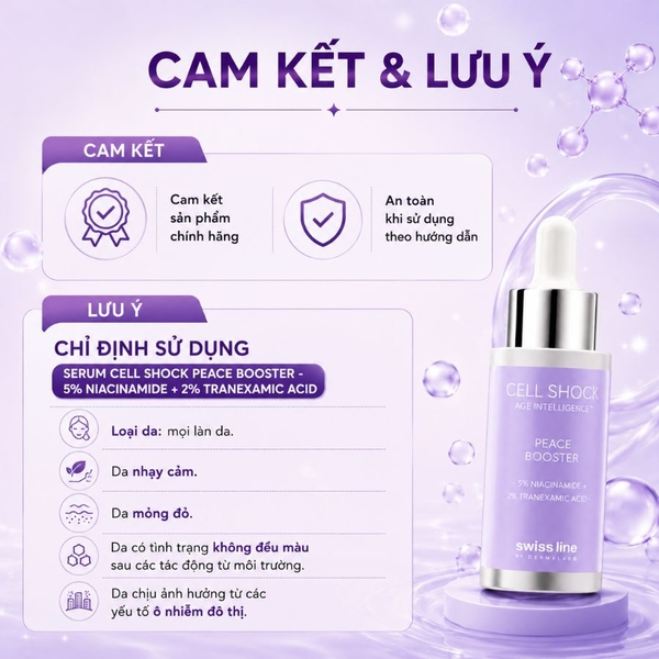 CELL SHOCK PEACE BOOSTER - 5% NIACINAMIDE + 2% TRANEXAMIC ACID (20ML)