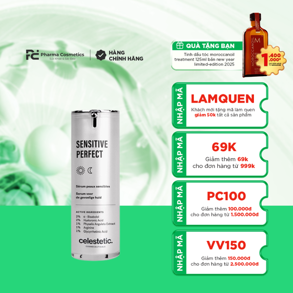 CELESTETIC SENSITIVE PERFECT / TINH CHẤT PHỤC HỒI DA NHẠY CẢM MỌI MỨC ĐỘ