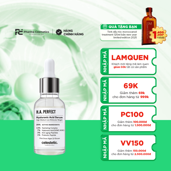 CELESTETIC HA PERFECT / SERUM HA DƯỠNG ẨM – PHỤC HỒI – CHỐNG LÃO HÓA