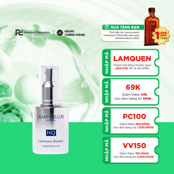 AMPLEUR LUMINOUS HQ BOOSTER / SERUM TRẮNG SÁNG TRỊ NÁM