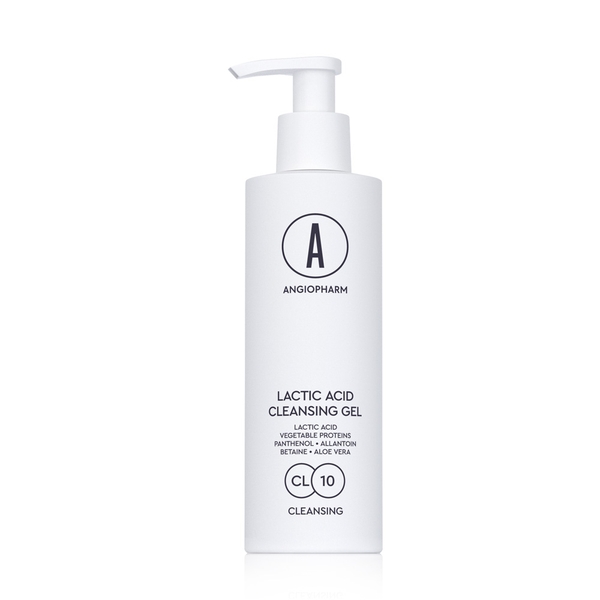 ANGIOPHARM Lactic Acid Cleansing Gel – Gel Rửa Mặt Làm Sạch Dịu Nhẹ, Cấp Ẩm Và Củng Cố Hàng Rào Bảo Vệ Da