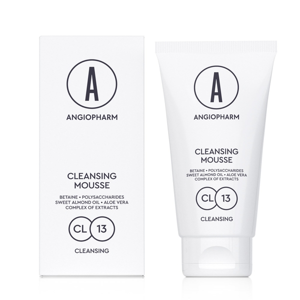 ANGIOPHARM Cleansing Mousse – Sữa Rửa Mặt Làm Sạch Nhẹ Nhàng, Dưỡng Ẩm Và Làm Dịu Da