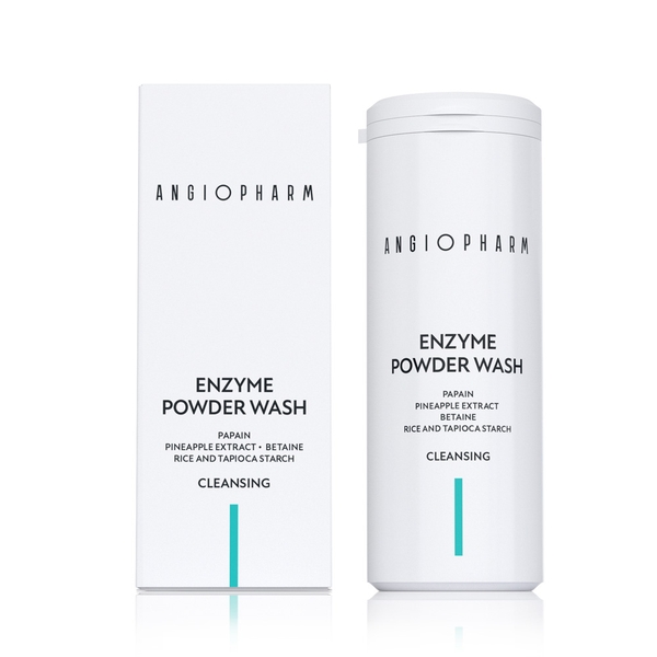 ANGIOPHARM Enzyme Powder Wash – Bột Rửa Mặt Enzym Dịu Nhẹ, Hỗ Trợ Tẩy Tế Bào Chết Và Làm Mịn Bề Mặt Da