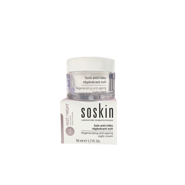 SOSKIN REGENERATING ANTI-AGEING NIGHT CREAM / KEM TÁI TẠO DA LÃO HÓA BAN ĐÊM