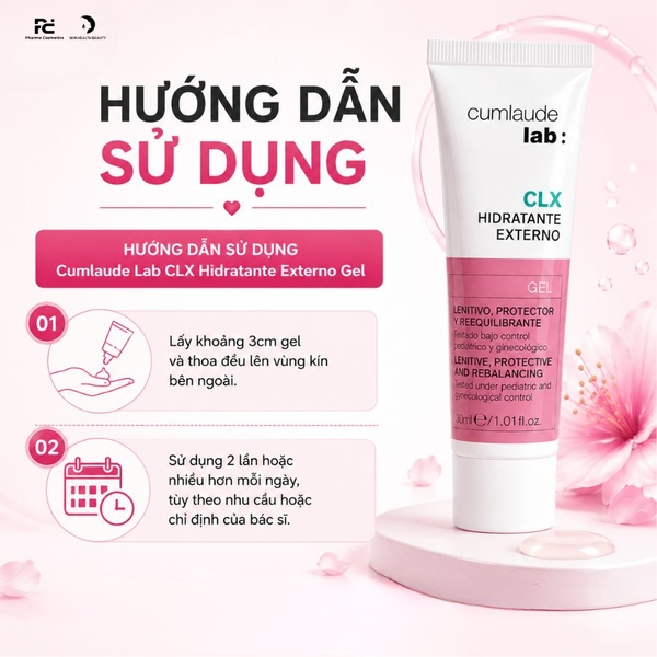 Cumlaude Lab CLX Hidratante Externo Gel: Gel Dưỡng Ẩm, Làm Dịu & Bảo Vệ Vùng Kín Toàn Diện
